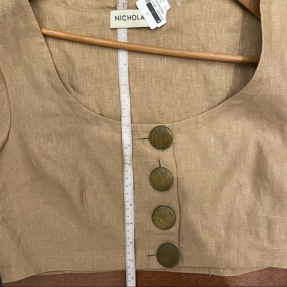 NICHOLAS LINEN CROP TOP - Picture 11 of 12